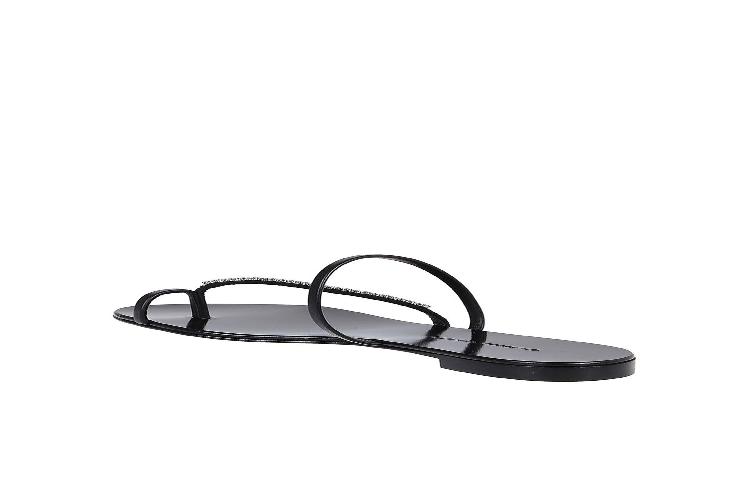 Giuseppe Zanotti Leather Sandals 'Crystal Embellished Black 67' 圖 4