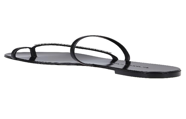 Giuseppe Zanotti Leather Sandals 'Crystal Embellished Black 67' 圖 9
