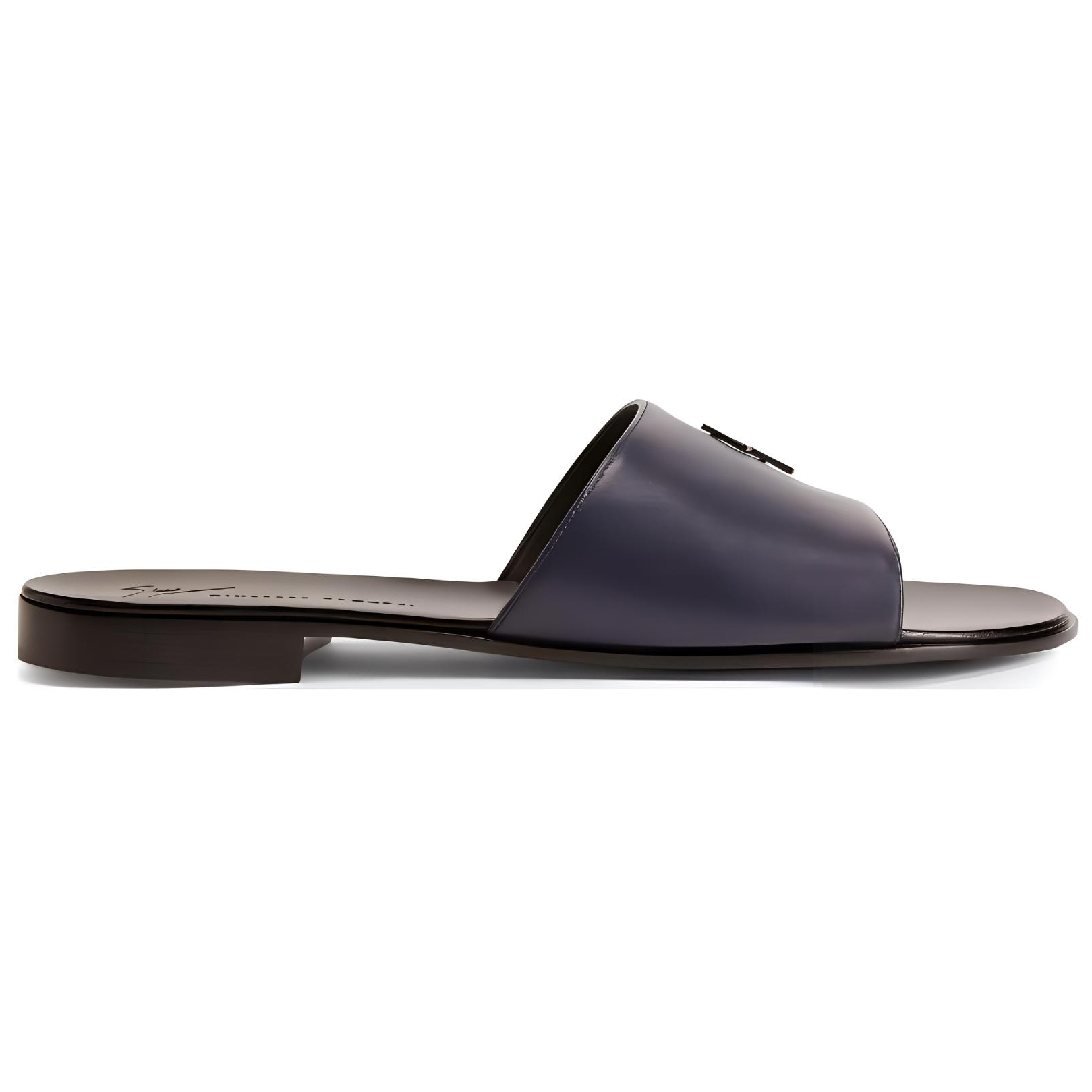 Giuseppe Zanotti Leather Slide 'Blue Toe Loop' 圖 2