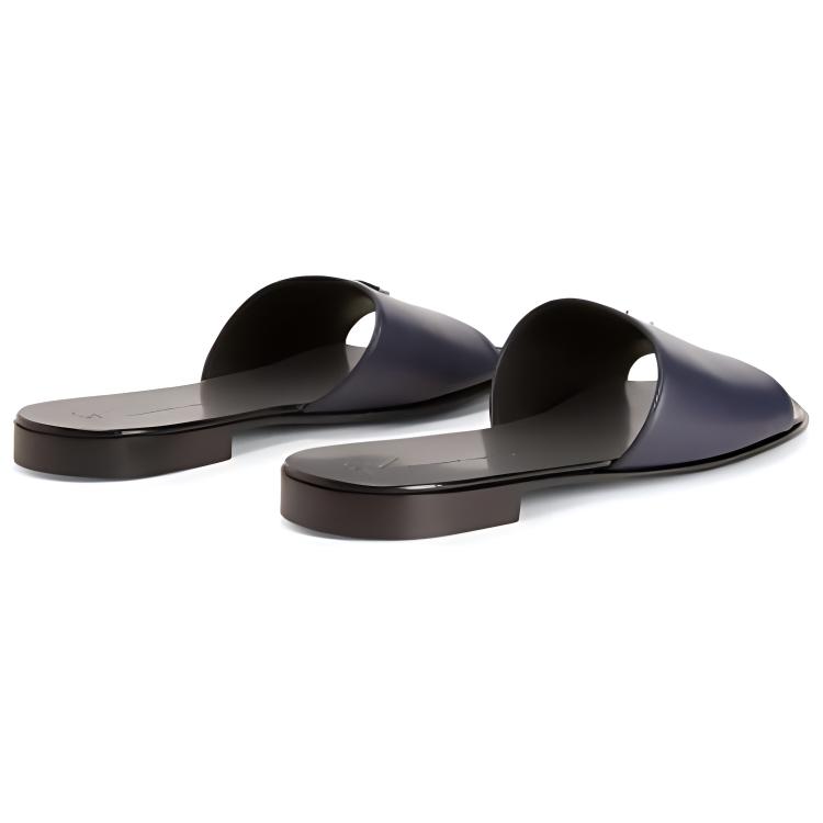 Giuseppe Zanotti Leather Slide 'Blue Toe Loop' 圖 4