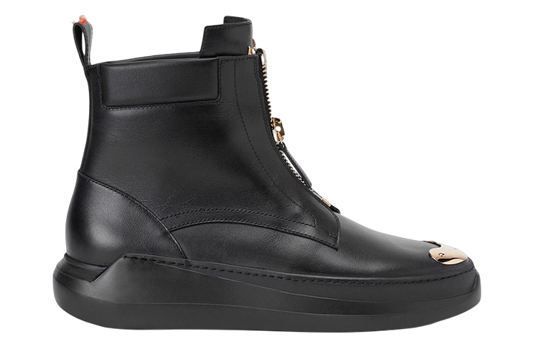 Giuseppe Zanotti Leather Zipper Ankle Boot 'Black Fashion' 圖 2