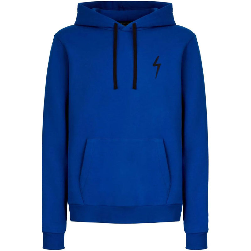 Giuseppe Zanotti Lightning Graphic Hoodie Blue Men’s Long Sleeve IRU2013K08