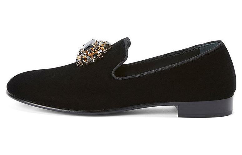 Giuseppe Zanotti Loafer 'Black Crystal Metal Ornament' IU30002001