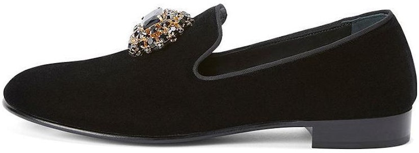 Giuseppe Zanotti Loafer 'Hiasan Logam Kristal Hitam' IU30002001 Buy Giuseppe Zanotti Loafer 'Hiasan Logam Kristal Hitam' IU30002001