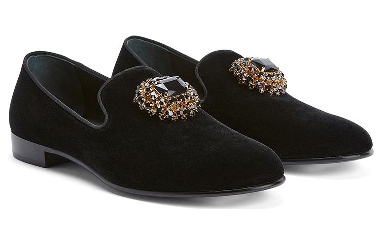 Order 주세페 자노티 블랙 크리스탈 로퍼 IU30002001