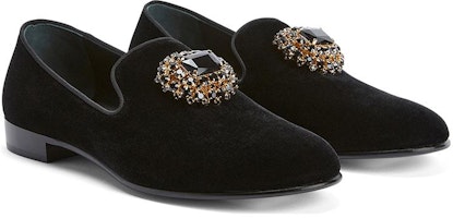 朱塞佩·萨诺第黑色水晶金属装饰乐福鞋 IU30002001 Order 朱塞佩·萨诺第黑色水晶金属装饰乐福鞋 IU30002001