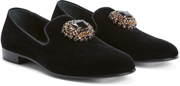 Giuseppe Zanotti Loafer 'Hiasan Logam Kristal Hitam' IU30002001 Order Giuseppe Zanotti Loafer 'Hiasan Logam Kristal Hitam' IU30002001