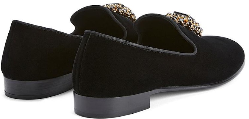Giuseppe Zanotti Loafer 'Black Crystal Metal Ornament' IU30002001 Lookbook Giuseppe Zanotti Loafer 'Black Crystal Metal Ornament' IU30002001