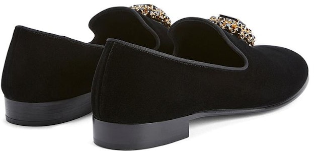 Giuseppe Zanotti Loafer 'Hiasan Logam Kristal Hitam' IU30002001 Lookbook Giuseppe Zanotti Loafer 'Hiasan Logam Kristal Hitam' IU30002001
