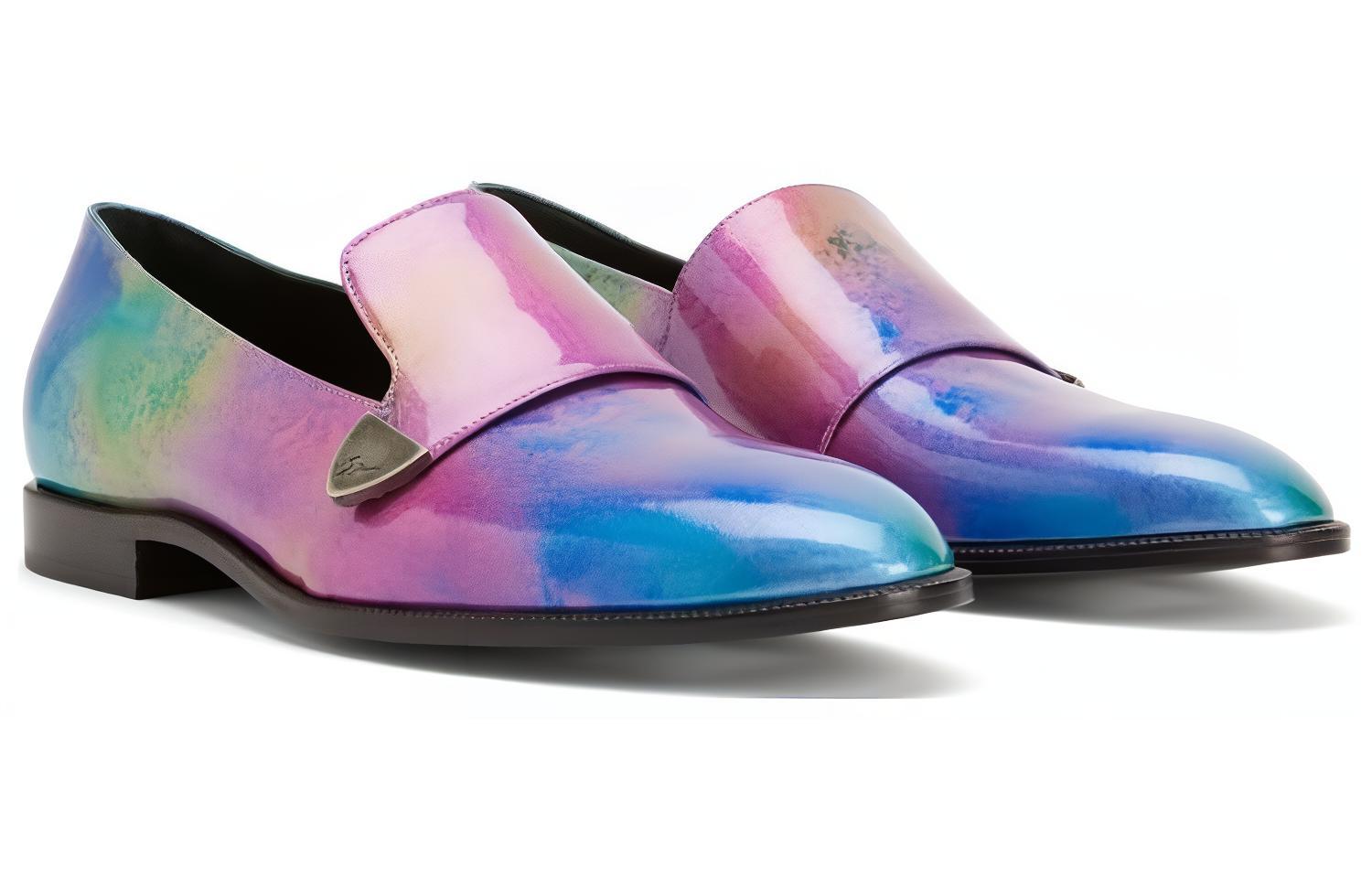 Order 朱塞佩·萨诺第 蓝粉舒适休闲乐福鞋 EU30004004