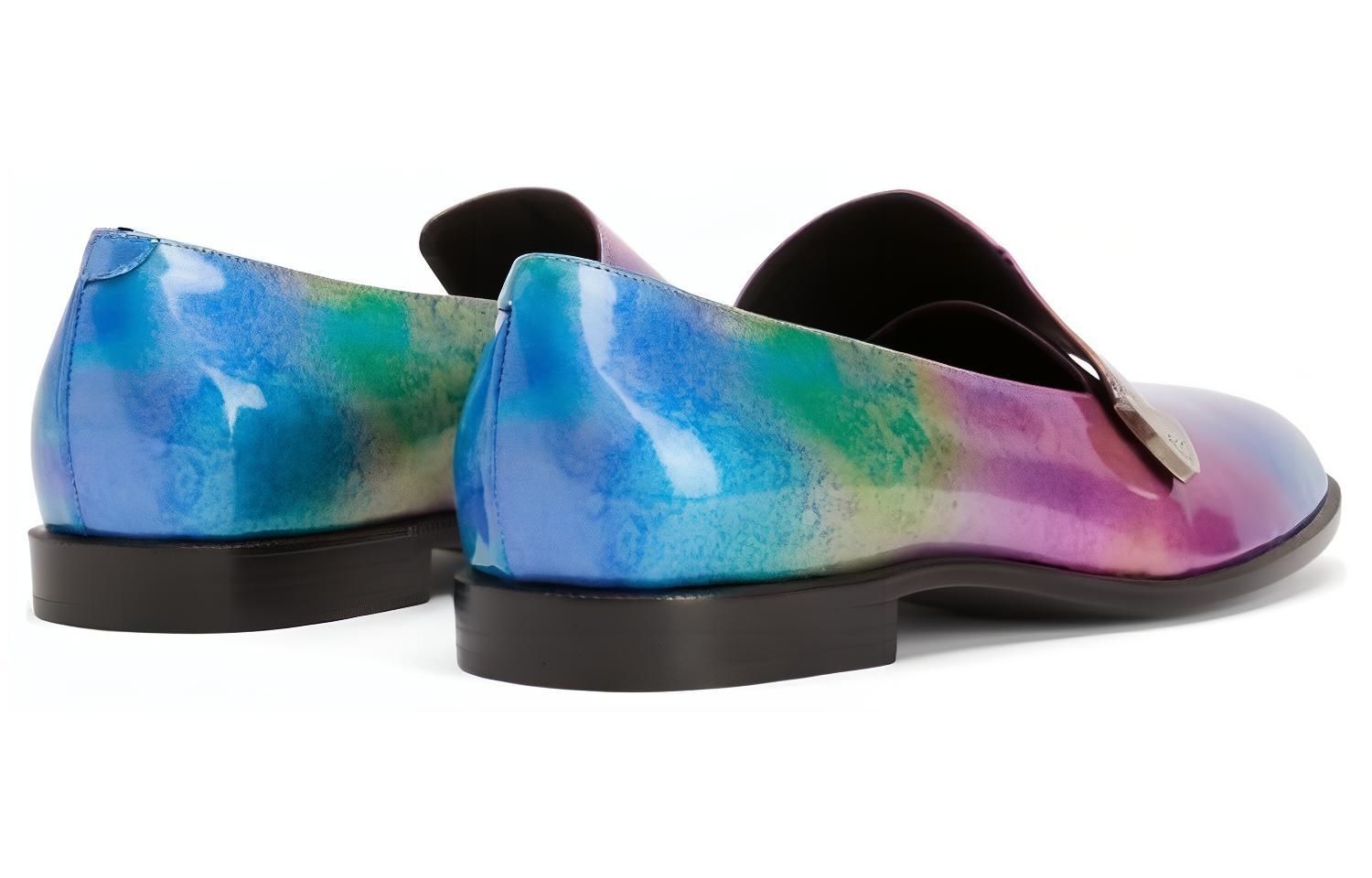 Lookbook 朱塞佩·萨诺第 蓝粉舒适休闲乐福鞋 EU30004004