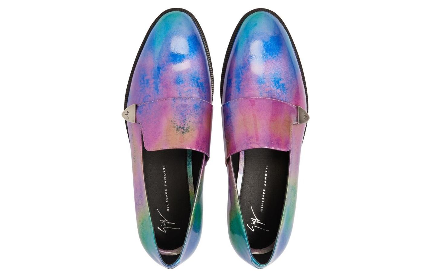 Shop 朱塞佩·萨诺第 蓝粉舒适休闲乐福鞋 EU30004004