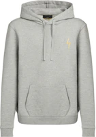 Giuseppe Zanotti Logo Embroidered Hoodie Grey ERU2018H01 Giuseppe Zanotti Logo Embroidered Hoodie Grey ERU2018H01