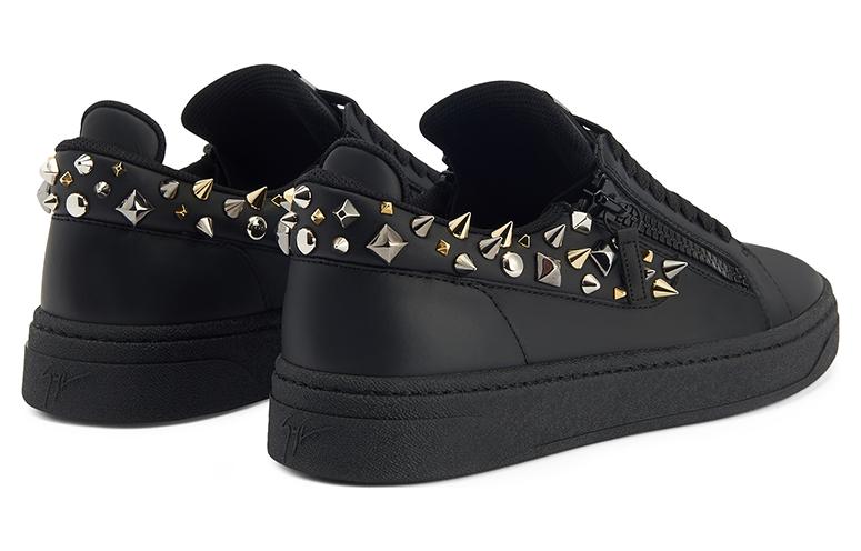Giuseppe Zanotti Low-Top 'Black Metal Rivet Embroidery' 圖 4
