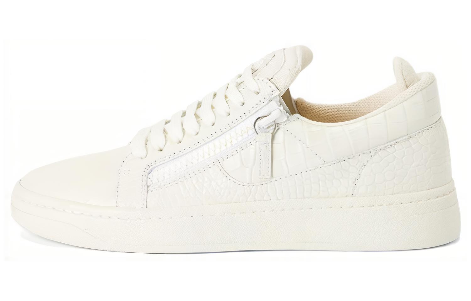 Giuseppe Zanotti Low-Top Lace-Up 'White Leather' RU30029001