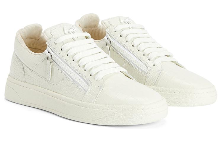 Order 朱塞佩·萨诺第/GZ 皮革 系带休閒 低筒 板鞋 男款 白色