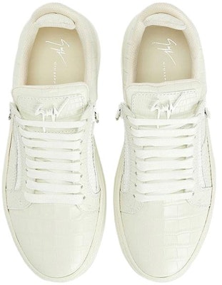 Giuseppe Zanotti Low-Top Lace-Up 'White Leather' RU30029001 Lookbook Giuseppe Zanotti Low-Top Lace-Up 'White Leather' RU30029001