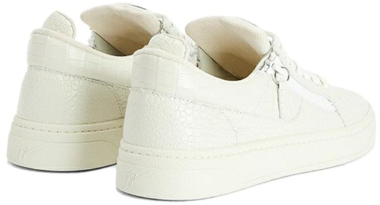 Giuseppe Zanotti Low-Top Lace-Up 'White Leather' RU30029001 Shop Giuseppe Zanotti Low-Top Lace-Up 'White Leather' RU30029001