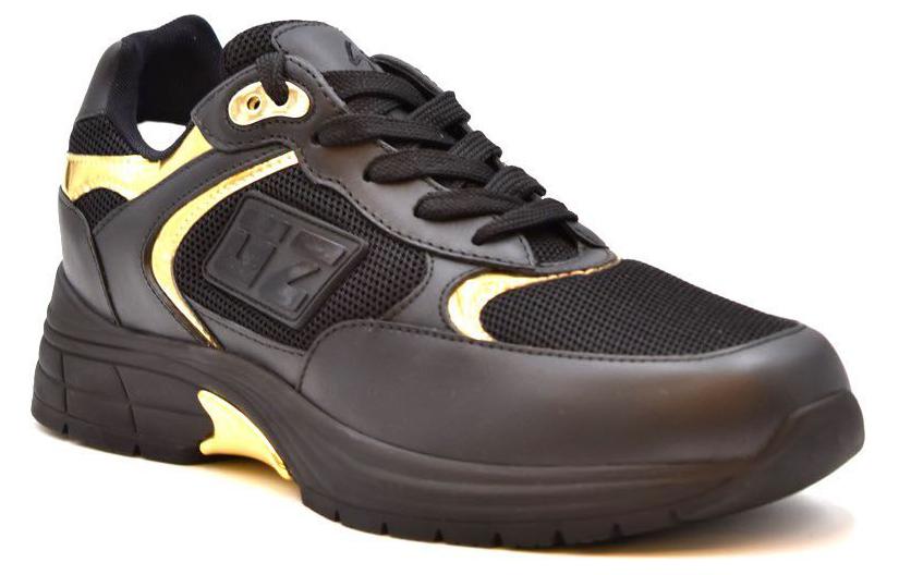 Lookbook Giuseppe Zanotti Sepatu Low-Top 'Black Gold Mirror' RU20041002