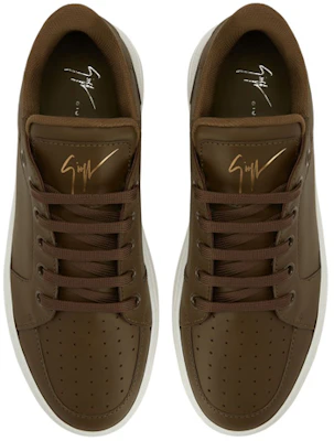 giuseppe zanotti/GZ 皮革 系帶 印花 低筒 帆布鞋 男款 軍綠色 Lookbook giuseppe zanotti/GZ 皮革 系帶 印花 低筒 帆布鞋 男款 軍綠色