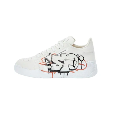 Giuseppe Zanotti Low-Top Sneaker 'White Graffiti'