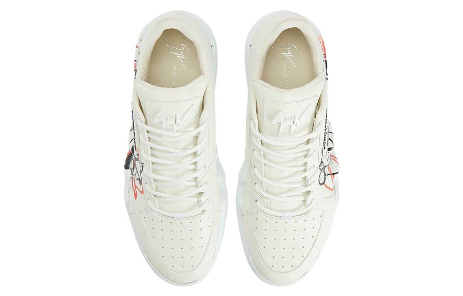 Giuseppe Zanotti Low-Top Sneaker 'White Graffiti' 圖 3