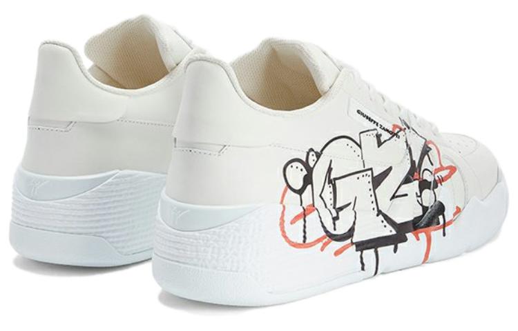 Giuseppe Zanotti Low-Top Sneaker 'White Graffiti' 圖 4