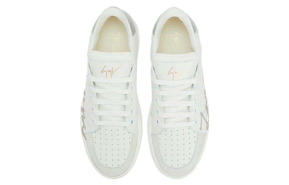 Shop Giuseppe Zanotti Low-Top Sneaker 'White Logo Signature' RU30053002