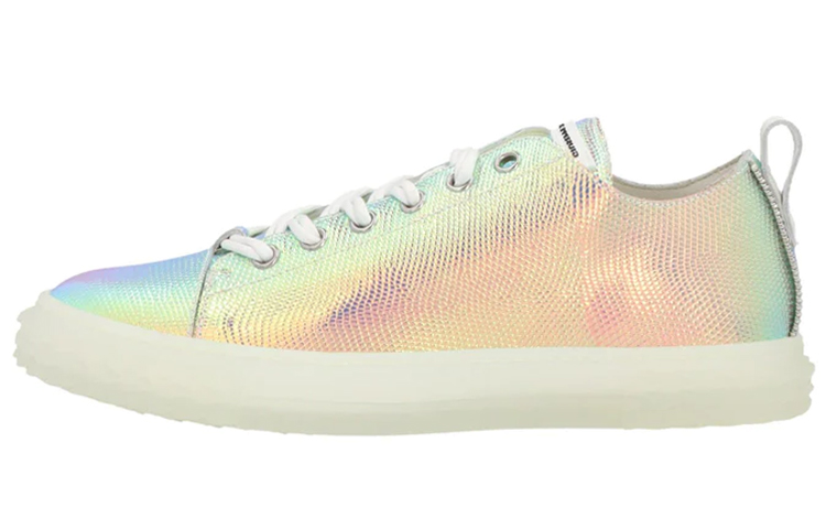 Buy Sneakers Rendah Giuseppe Zanotti &#x27;Kulit Berenda Multicolor&#x27; RU00032001