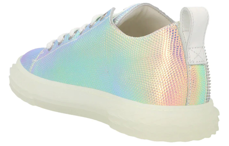 Shop Sneakers Rendah Giuseppe Zanotti &#x27;Kulit Berenda Multicolor&#x27; RU00032001