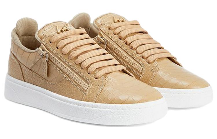 Order Giuseppe Zanotti Low Top 'Beige Croc Print' RU30029003