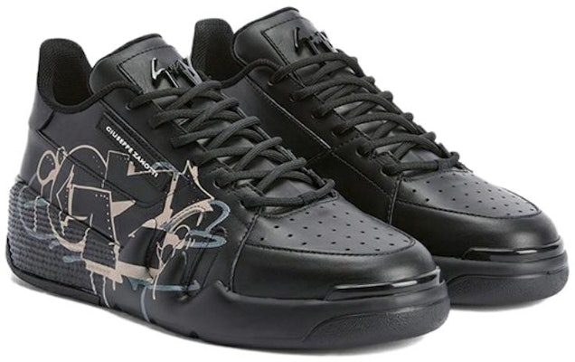 Giuseppe Zanotti Low Top 'Black Graffiti Print' RU30031001 Order Giuseppe Zanotti Low Top 'Black Graffiti Print' RU30031001