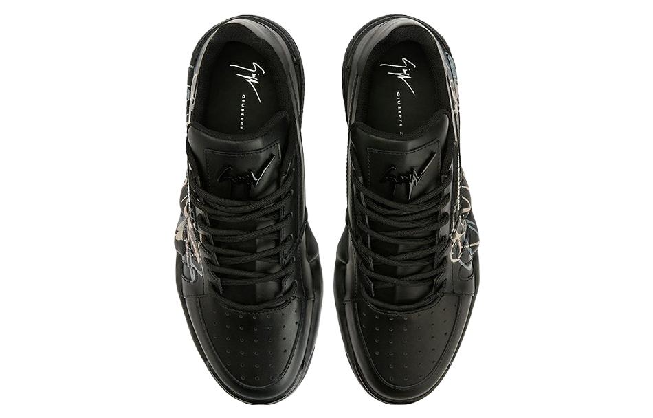 Lookbook ジュゼッペ ザノッティ ロートップ『ブラック グラフィティプリント』RU30031001 RU30031001