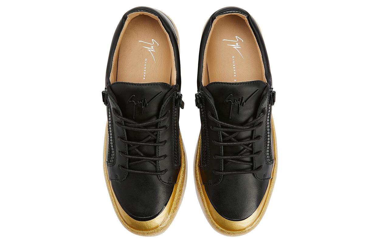 Giuseppe Zanotti Low Top 'Black Leather CMFT Strap' 圖 4