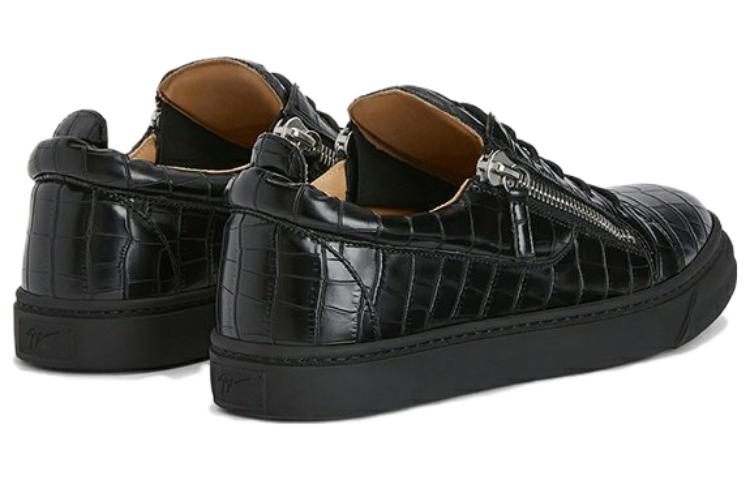 Lookbook 朱塞佩·萨诺蒂 黑色皮革系带低帮舒适鞋 RU00106H06