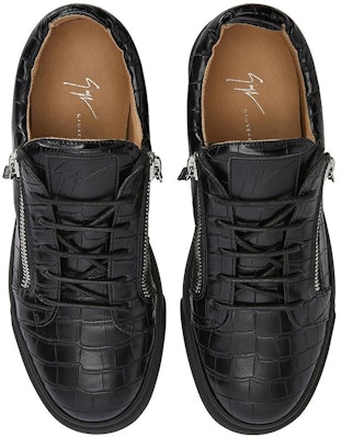 Giuseppe Zanotti Low Top 'Zapatos Negros de Cuero con Cordones y Confort' RU00106H06 Shop Giuseppe Zanotti Low Top 'Zapatos Negros de Cuero con Cordones y Confort' RU00106H06