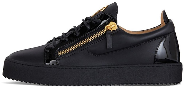 주세페 자노티 블랙 메탈 지퍼 로우탑 스니커즈 RU00010003 Buy 주세페 자노티 블랙 메탈 지퍼 로우탑 스니커즈 RU00010003