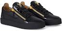 Lookbook Giuseppe Zanotti Baskets Basses ''Black Metal Zipper'' RU00010003