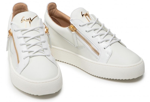 Giuseppe Zanotti Low-Top 'Essential White' Kasut Putih Rendah. RU00010004 Lookbook Giuseppe Zanotti Low-Top 'Essential White' Kasut Putih Rendah. RU00010004