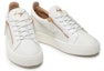 Lookbook Giuseppe Zanotti Low-Top 'Essential White' Kasut Putih Rendah. RU00010004