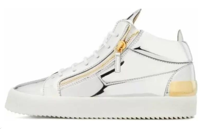 Giuseppe Zanotti Low Top 'Silver Zipper'