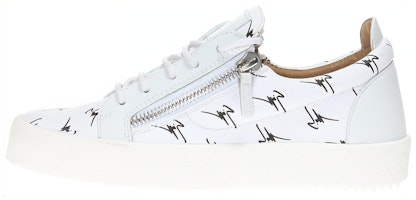 Giuseppe Zanotti Low Top Leather Sneakers 'White' RM80030001 Giuseppe Zanotti Low Top Leather Sneakers 'White' RM80030001