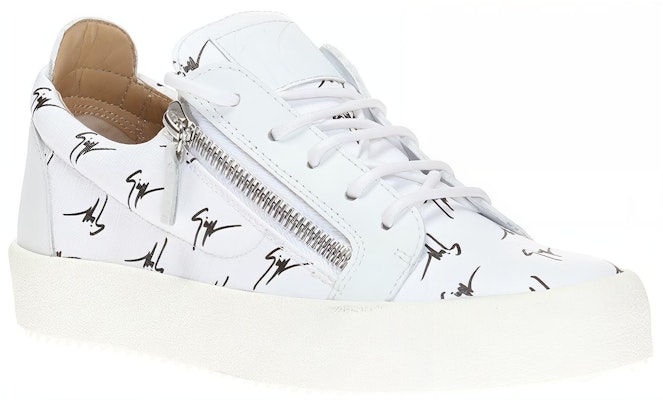 Giuseppe Zanotti Low Top Leather Sneakers 'White' RM80030001 Order Giuseppe Zanotti Low Top Leather Sneakers 'White' RM80030001