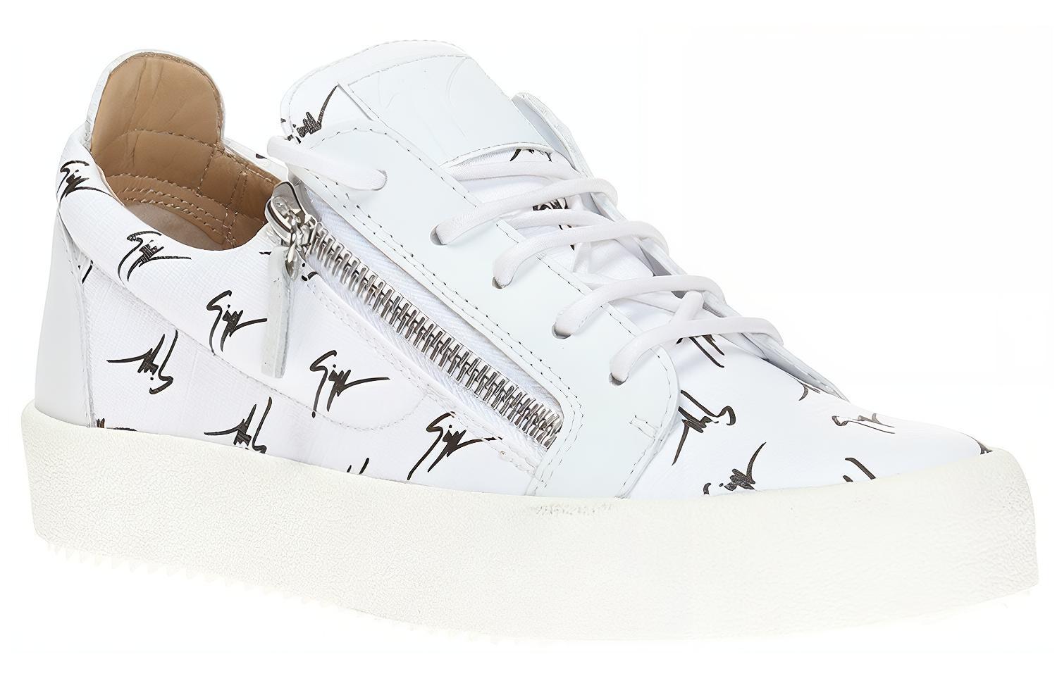 Order Giuseppe Zanotti Low Top Leather Sneakers 'White' RM80030001