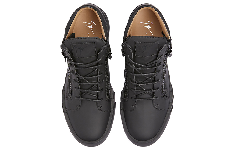 Giuseppe Zanotti Low Top Sneaker 'Black Leather' 圖 4