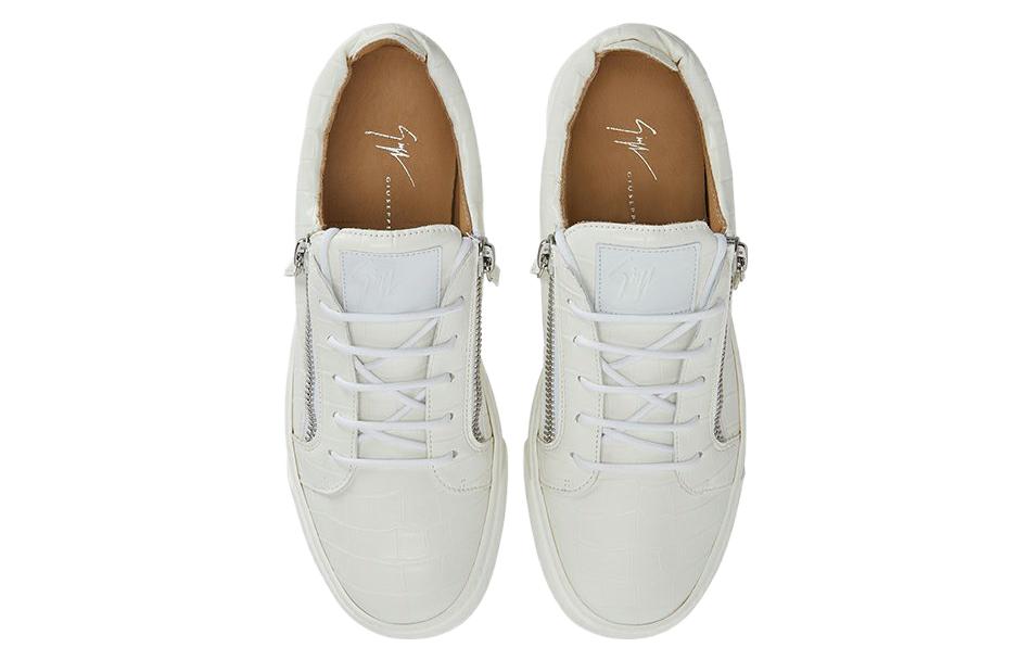 Giuseppe Zanotti Low Top Sneakers 'White Leather' 圖 4