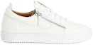 Order 朱塞佩·萨诺第白色搭扣低帮休闲鞋 RU20082H02