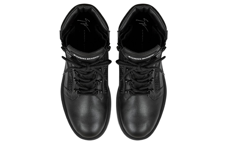 Shop Giuseppe Zanotti Lucan 'Black Leather Biker' IU10017001