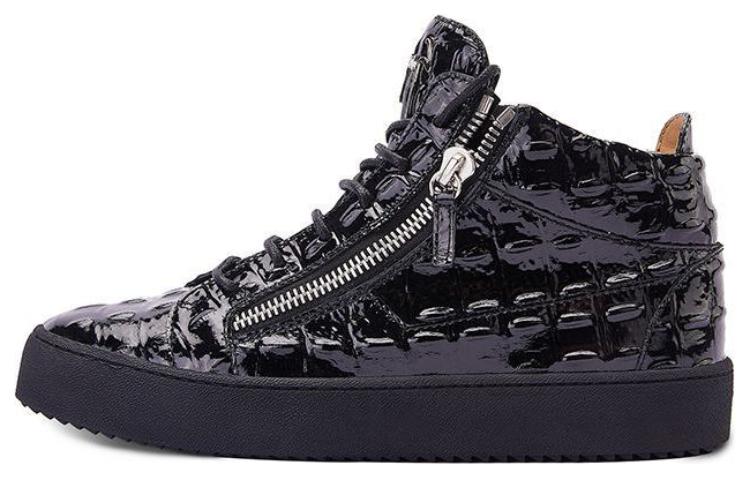 Giuseppe Zanotti Mid-Top 'Black Crocodile'