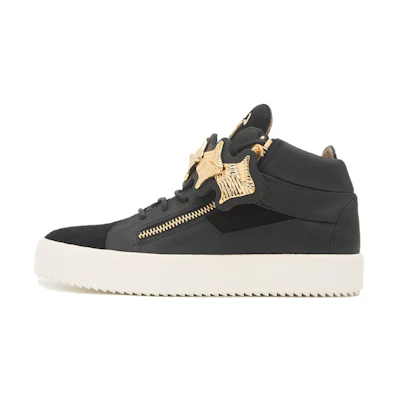 Giuseppe Zanotti Mid-Top 'Black Leather Fashion'